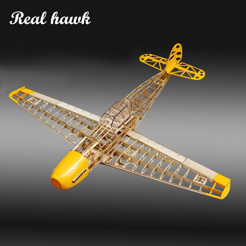 Model Kit Frame - RC Airplane ชุดเครื่องบินไม้บัลซาที่ตัดด้วยเลเซอร์กรอบ BF109 wingspan 1020mm