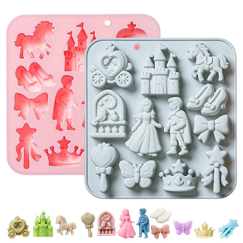 Model Kitchen Set - 🌸 แม่พิมพ์ซิลิโคนรูปเจ้าชายเจ้าหญิง 12 ช่อง 3 มิติ