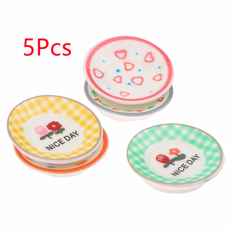 จานจิ๋วสำหรับบ้านตุ๊กตา 5 ชิ้น - Model Kitchen Set บทวิจารณ์และราคา