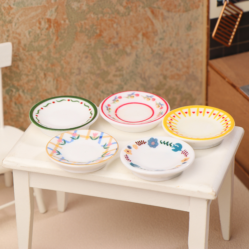 5 ชิ้น 1/12 บ้านตุ๊กตามินิจานจ - Model Kitchen Set บทวิจารณ์และราคา