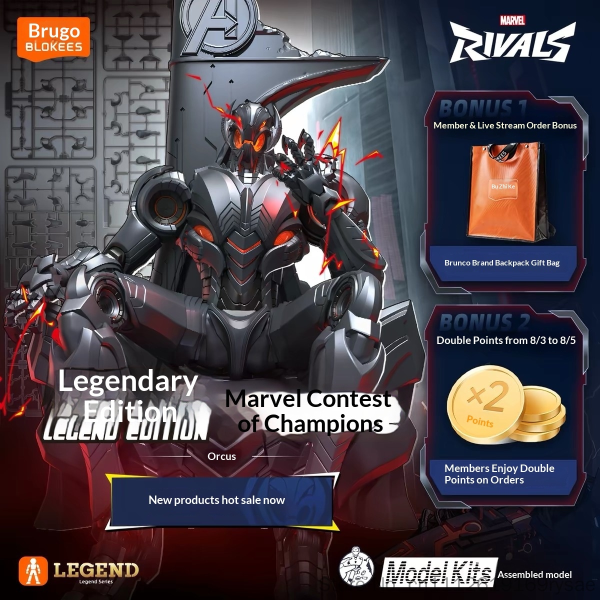Blokees ของแท้ ใหม่ Marvel Riv - Model Kit Ultron บทวิจารณ์และราคา