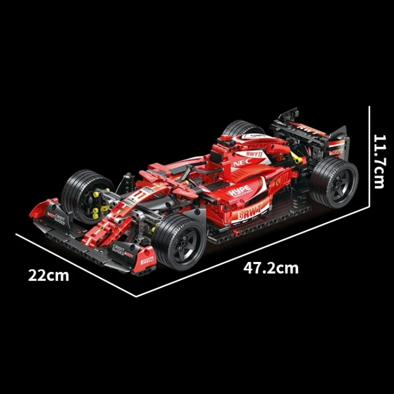 1280ชิ้นรถสูตรไฮเทค023005สีแดง - Model Kit F16 บทวิจารณ์และราคา
