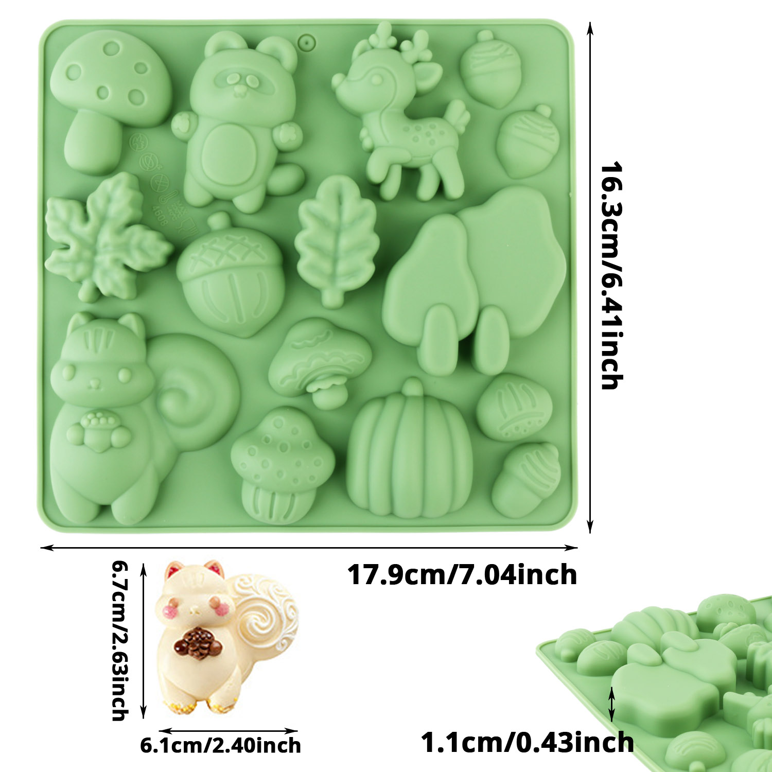 แม่พิมพ์เค้กซิลิโคนรูปสัตว์ 1  - Model Kitchen Set บทวิจารณ์และราคา