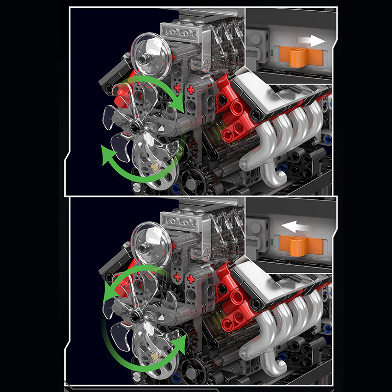 Mould King 10225 ชุดตัวต่อบล็อ - Model Kit Engine บทวิจารณ์และราคา